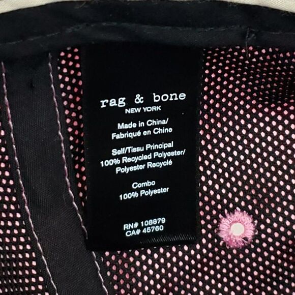 Rag & Bone Addison Baseball Cap in Magenta main image 12